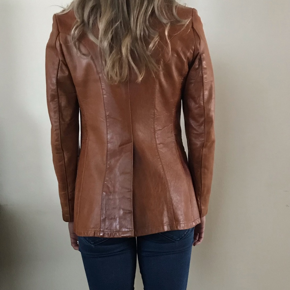 Vintage Leather Jacket blazer - Picture 3 of 8
